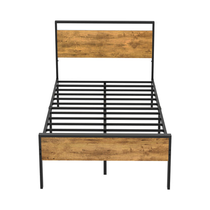 Metal Bed Frame Natural King Single 213x107x99.5cm
