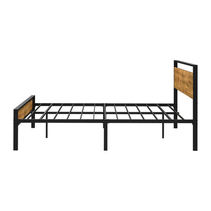 Metal Bed Frame Natural Style 213x153x99.5cm