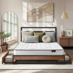 Double LED Bed Frame Storage Drawers USB | HomeAndLiving