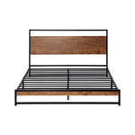 Metal Bed Frame Beds Base Platform Wood