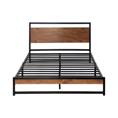 Metal Bed Frame Beds Base Platform Wood