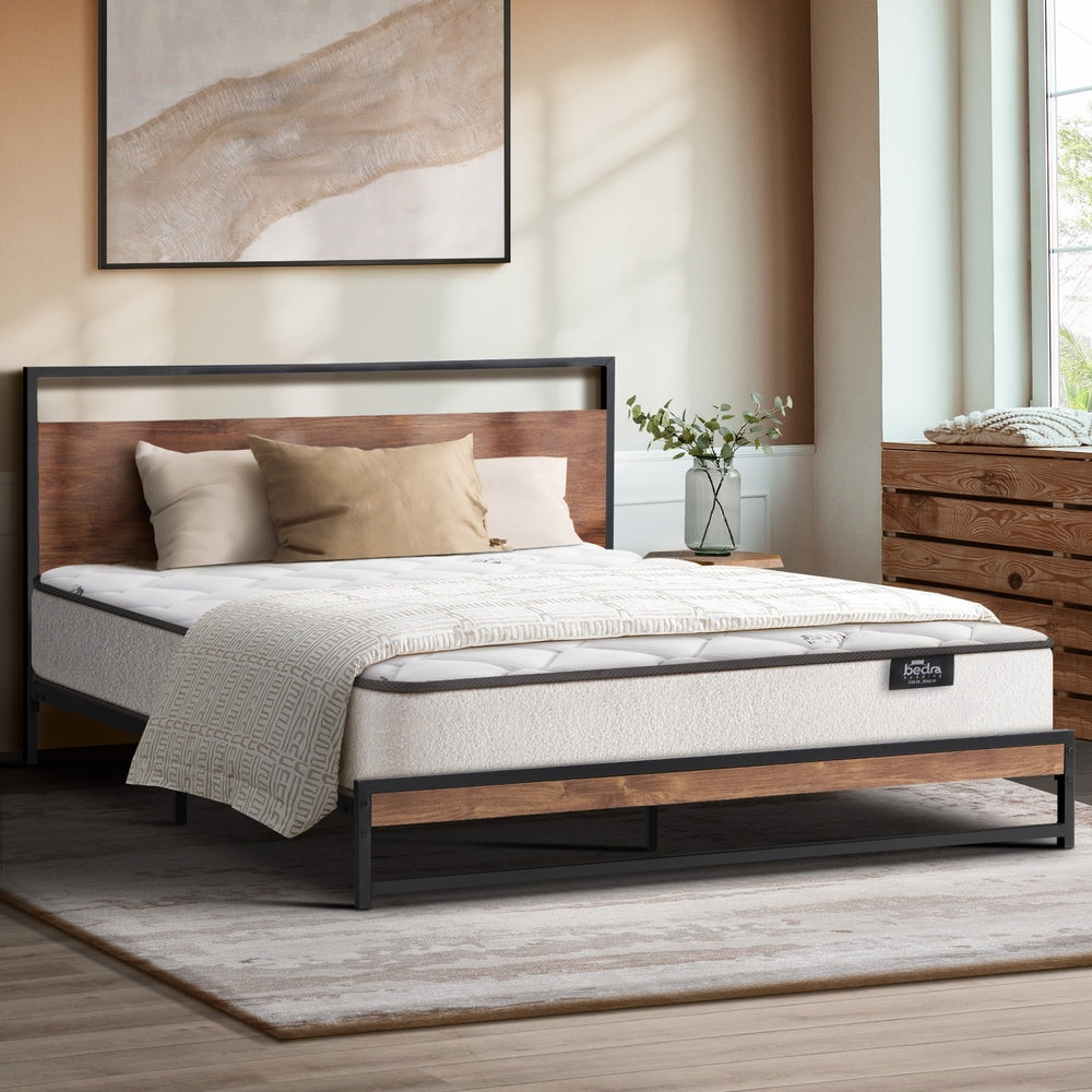 Metal Bed Frame Double Size Platform 193x139x91cm