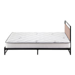 Metal Bed Frame Double King Single Queen Size Beds Platform with Mattress