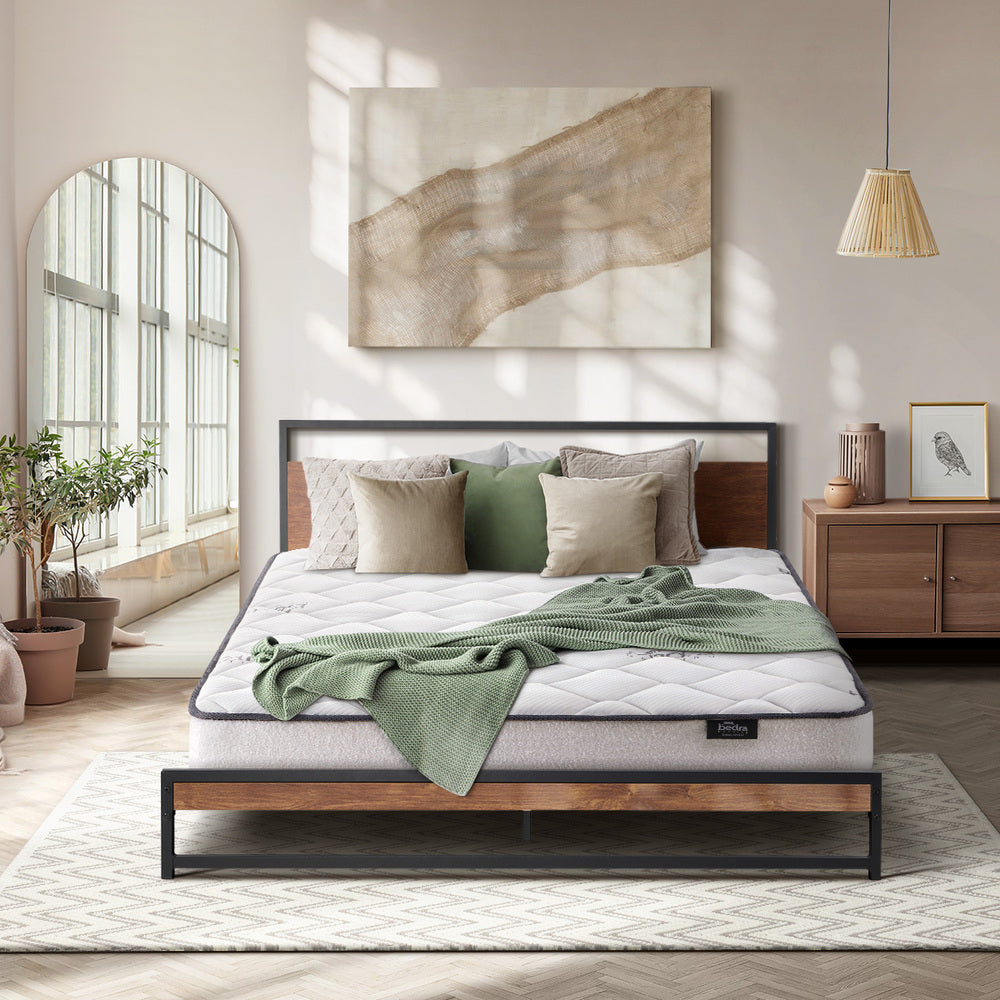 Metal Bed Frame Double Size Platform 193x139x91cm