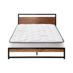 Metal Bed Frame Single Size Beds Platform with Mattress