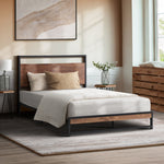 Metal Bed Frame King/Single Size Beds Platform Wood