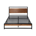 Metal Bed Frame King/Single Size Beds Platform Wood