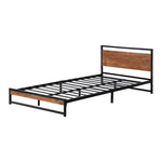 Metal Bed Frame King/Single Size Beds Platform Wood