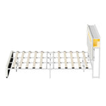 Double/King/Queen Bed Frame With LED Lights USB Charging Headboard Bedroom Furniture