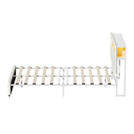 Double/King/Queen Bed Frame With LED Lights USB Charging Headboard Bedroom Furniture