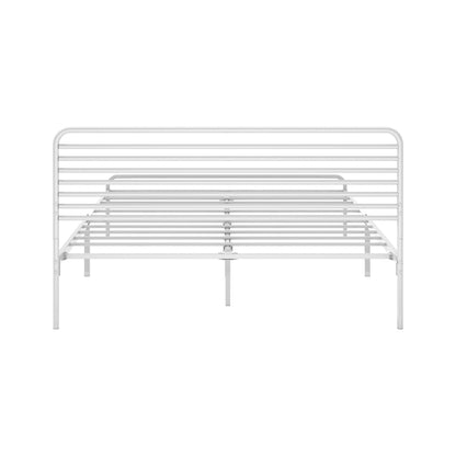 Metal Bed Frame Size Platform White
