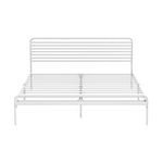 Metal Bed Frame Size Platform White