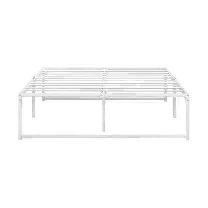 Metal Bed Frame Double/Queen Size Bed Base White