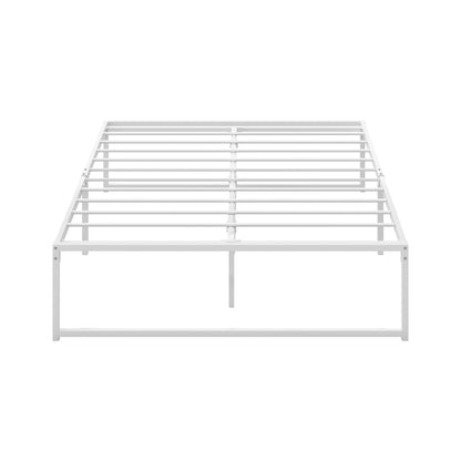 Metal Bed Frame Double/Queen Size Bed Base White