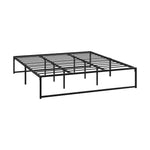 Metal Bed Frame King Size Beds Base Platform Black/White