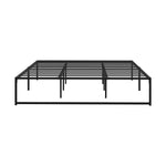 Metal Bed Frame King Size Beds Base Platform Black/White