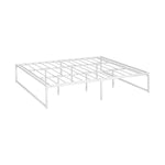 Metal Bed Frame King Size Beds Base Platform Black/White