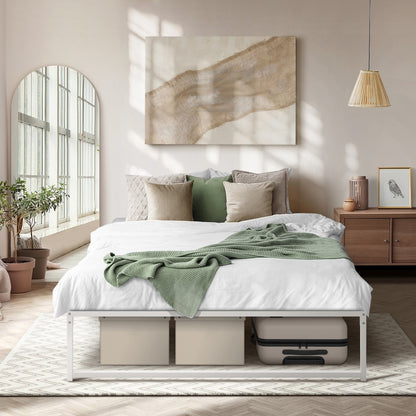 Metal Bed Frame King Size Beds Base Platform Black