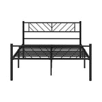 Metal Bed Frame Double & Queen Size Bed Base Platform Black SIS