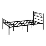 Metal Bed Frame King Single Bed Base Platform Black SIS