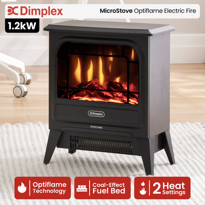 Portable Electric Fire Stove Black