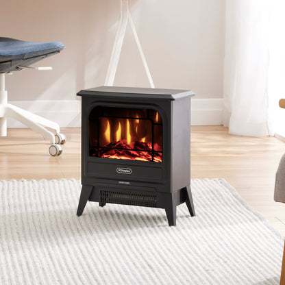 Portable Electric Fire Stove Black