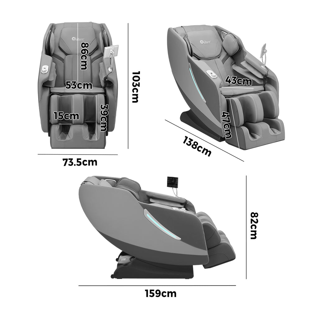 Electric Massage Chair Recliner Full Body Heated Massager With Footrest