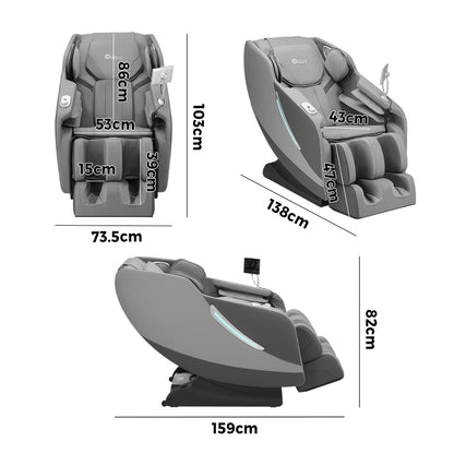 Electric Massage Chair Recliner Full Body Heated Massager With Footrest