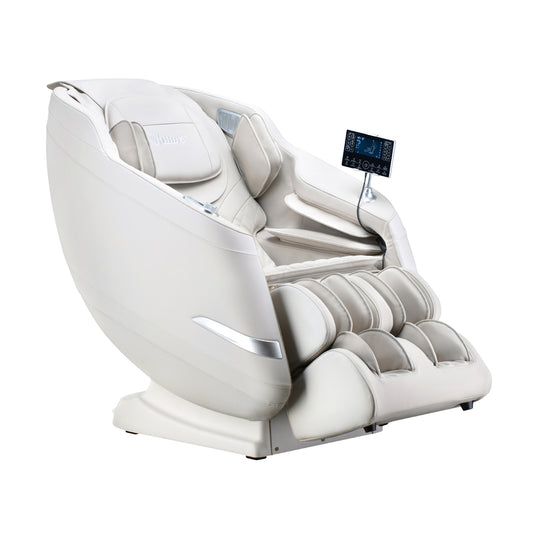 4D Massage Chair Electric Recliner SL Track Heated Beige