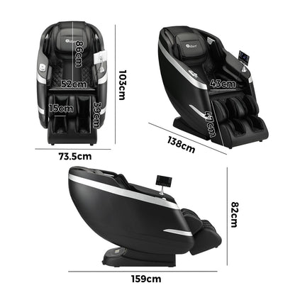 4D Electric Massage Chair Recliner Full Body Heated Massager With Footrest