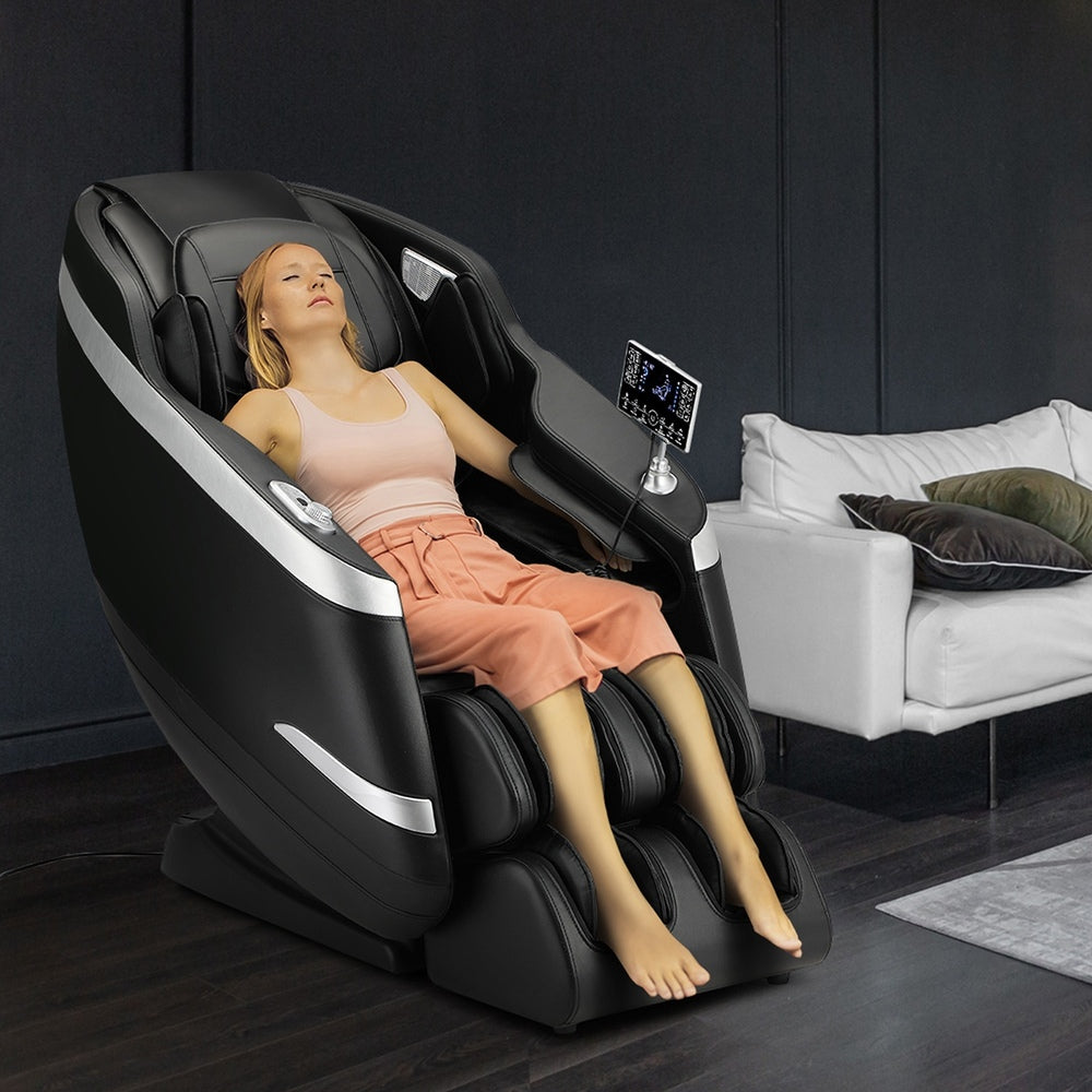 4D Electric Massage Chair Recliner Full Body Heated Massager With Footrest