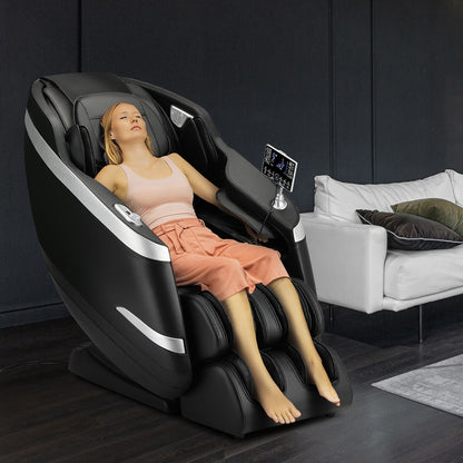 4D Electric Massage Chair Recliner Full Body Heated Massager With Footrest