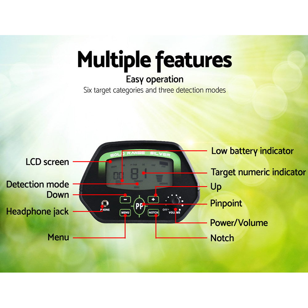 220Mm Deep Waterproof Pinpointer Metal Detector With Shovel