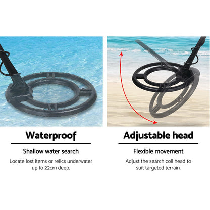 220Mm Deep Waterproof Pinpointer Metal Detector With Shovel