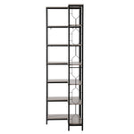 6-Tier Corner Bookshelf Oak Display Unit | HomeAndLiving