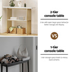 Modern White and Gold Marble Console Table Hallway Entryway Storage