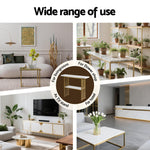 Modern White and Gold Marble Console Table Hallway Entryway Storage