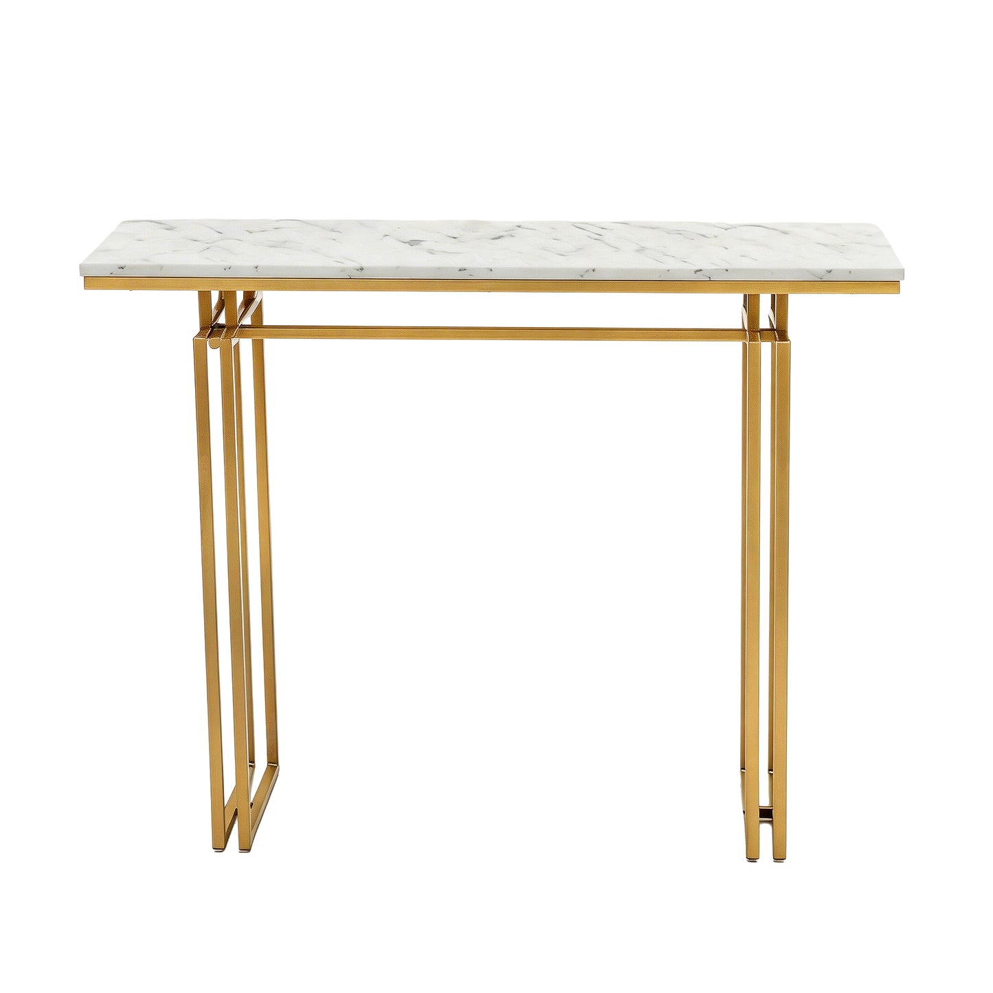 Marble Console Table White Gold 110cm | HomeAndLiving - 4