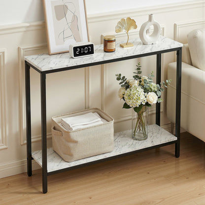 Marble Effect Console Table Hallway Entryway | Home & Living