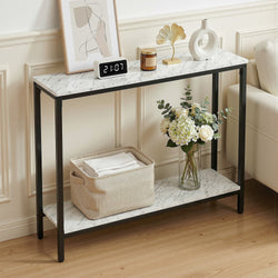 Marble Effect Console Table Hallway Entryway | Home & Living