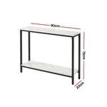 Marble Effect Console Table Hallway Entryway | Home & Living