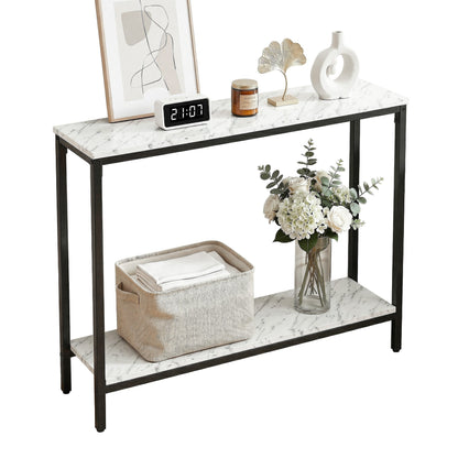 Marble Effect Console Table Hallway Entryway | Home & Living - 5