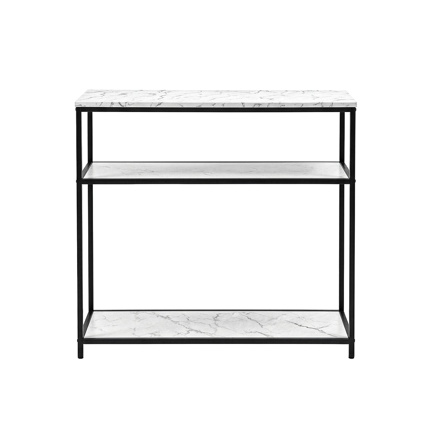 Marble Console Table 3-Tier 90cm White | HomeAndLiving - 2