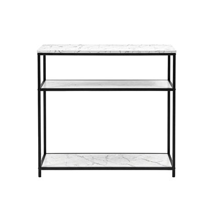 Marble Console Table 3-Tier 90cm White | HomeAndLiving - 2