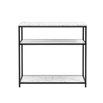 Marble Console Table 3-Tier 90cm White | HomeAndLiving
