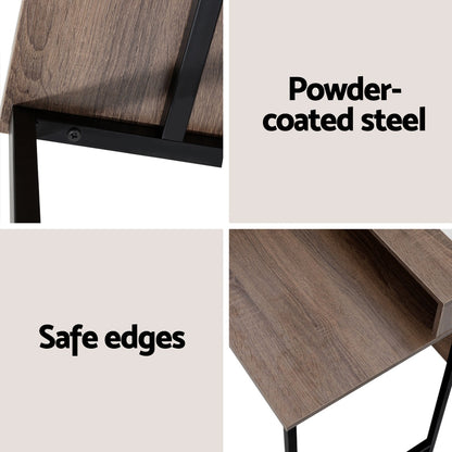 Computer Desk Shelf Oak 100Cm