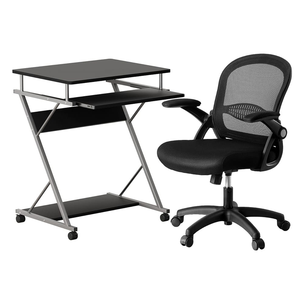 Computer Desk Mesh Chair Set 60x48x75cm