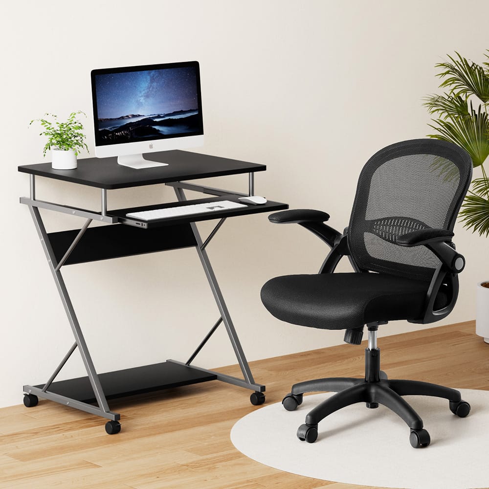 Computer Desk Mesh Chair Set 60x48x75cm
