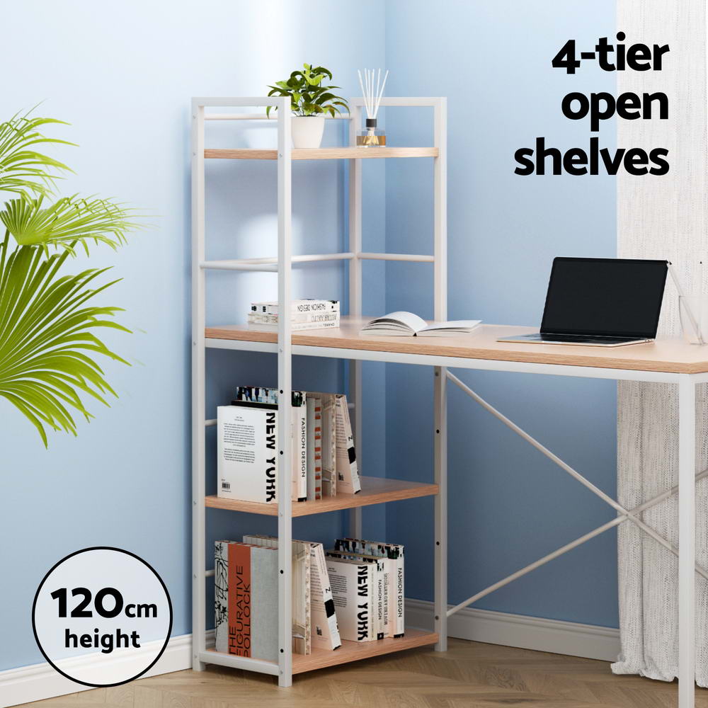 Computer Desk Shelf Oak 120Cm