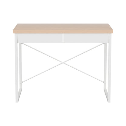 Computer Desk Drawer Storage Oak 100Cm